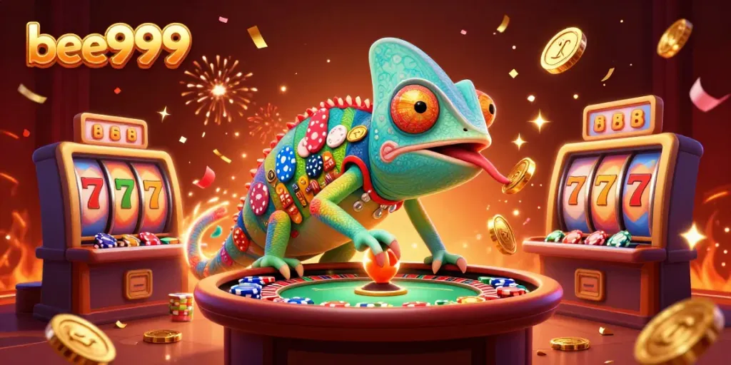 Experience the thrill of bee999 with an enchanting casino scene showcasing vibrant game elements.