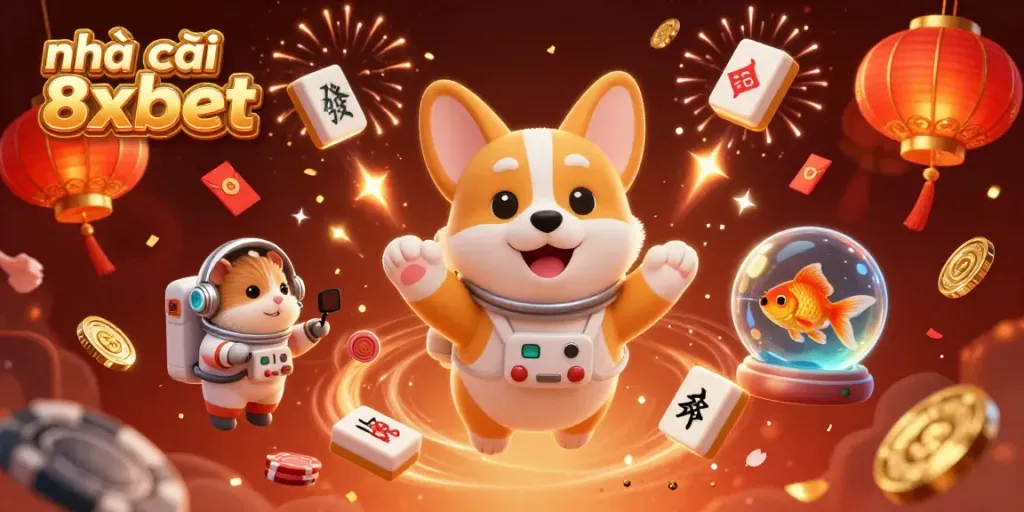 Experience excitement in the nhà cái 8xbet space casino, where animated characters and gaming elements come alive!