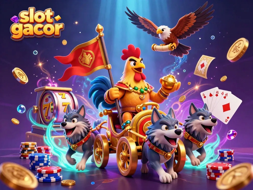 Experience the thrill of slot gacor with dynamic characters and sparkling game elements.