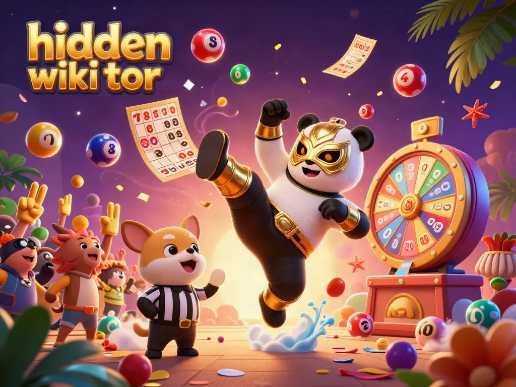 Engage with the lively hidden wiki tor scene featuring exciting lottery elements and vibrant characters.