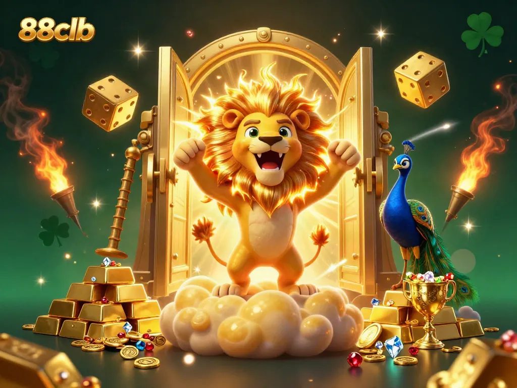 Participate in exciting games at 88clb with a dynamic display of vibrant casino imagery.